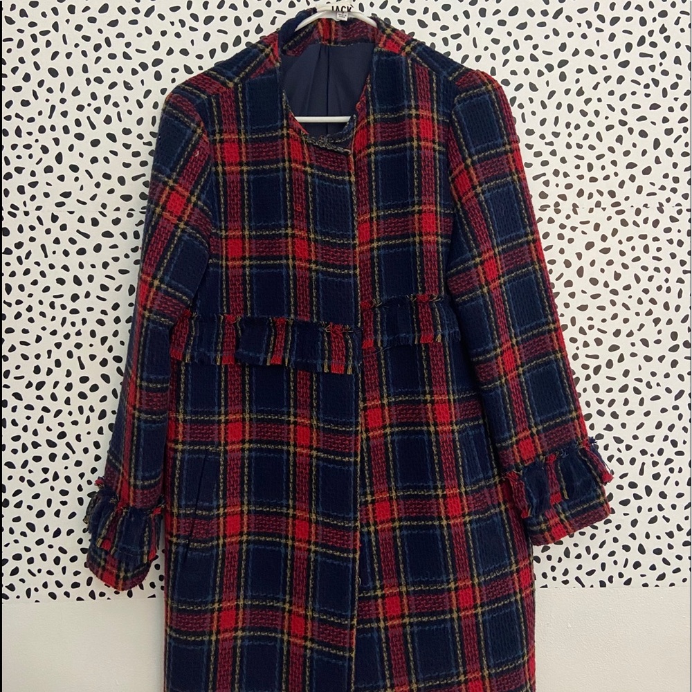 Plaid Peacoat